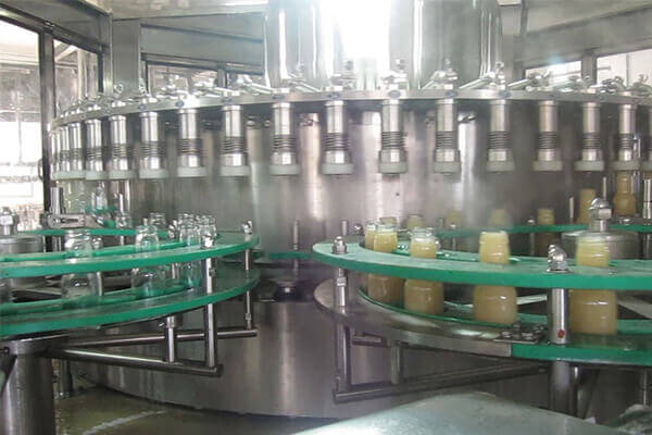 Glass Bottle Juice Filling