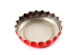 Metallic crown cap