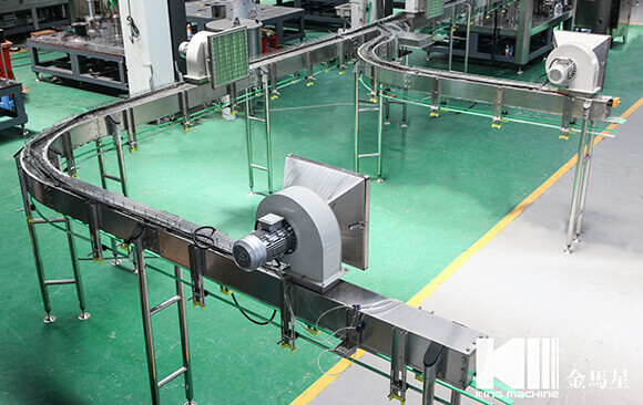Washing heads of water filling machine
