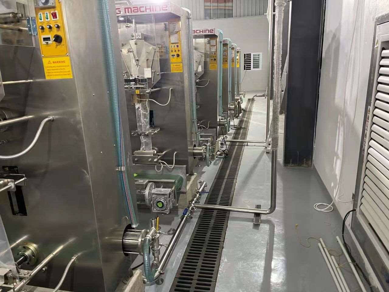 Sachet production line
