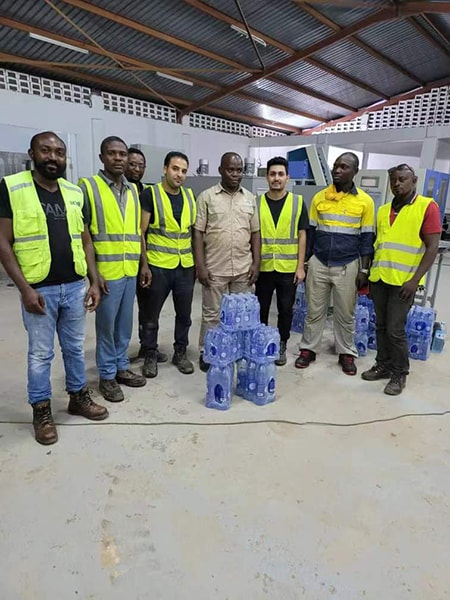 Water Filling Line has been shipped to Congo
