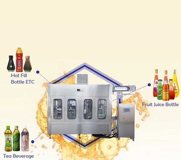 Automatic lemon juice pet bottle filling machine