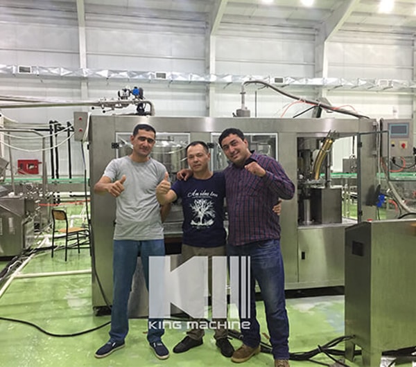 7000 BPH 24 heads hot drinks filling machine be installed successfully 