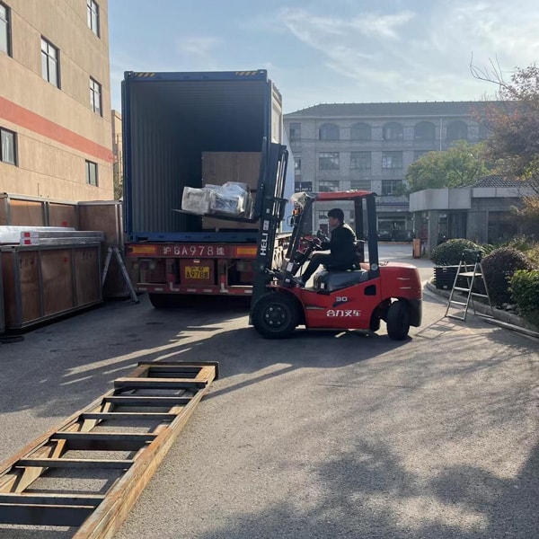 Loading on sunny day, Water line to our regular customer in Juba, South Sudan
