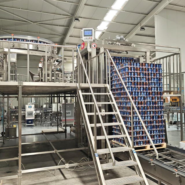 Hot & Cold Can Flowmeter Filling Line in Europe 