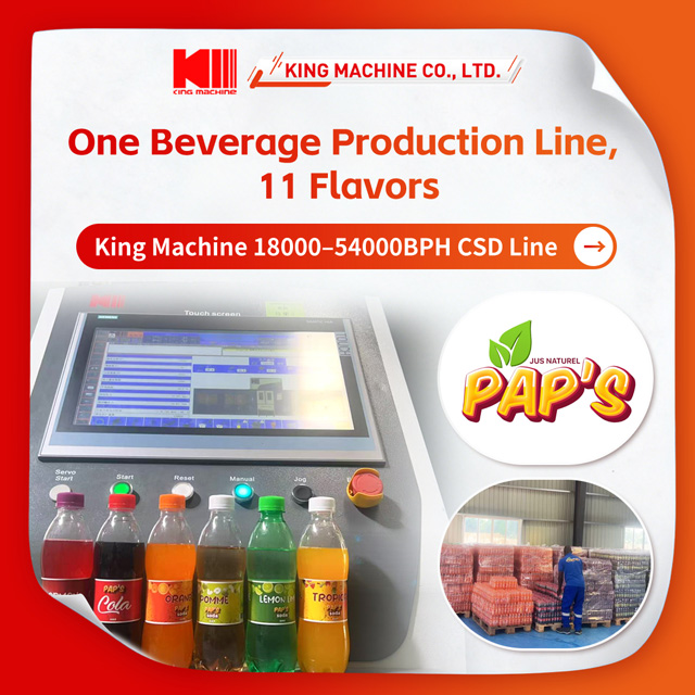 King Machine Delivers High-Speed CSD Filling Line for Pap’s Juice Factory in Bamako, Mali 