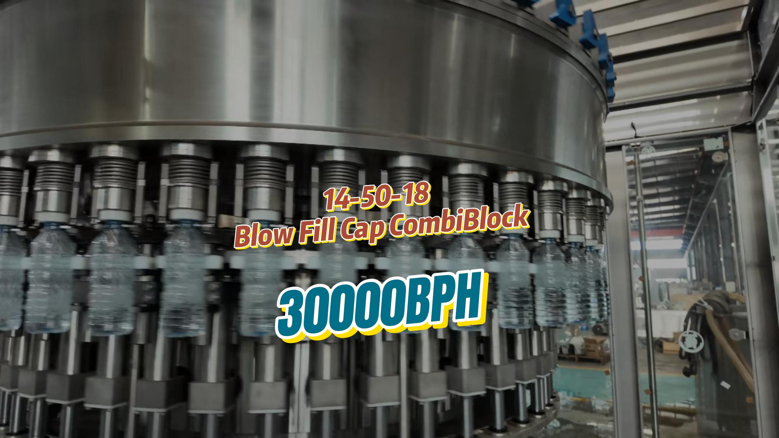 30000BPH Turkish blow-fill-cap  14-50-18 water production line