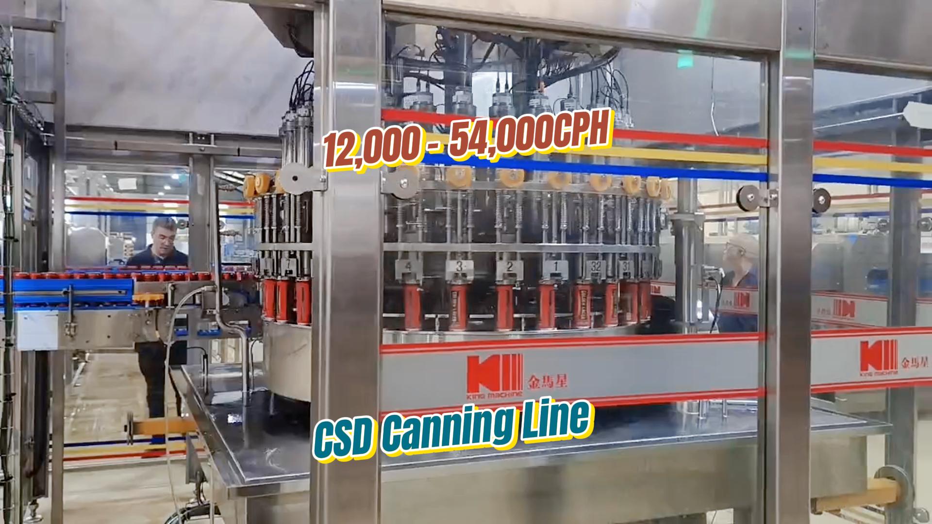 South Sudan 15,000CPH Float-ball cylinder volumetric filler can filling machine