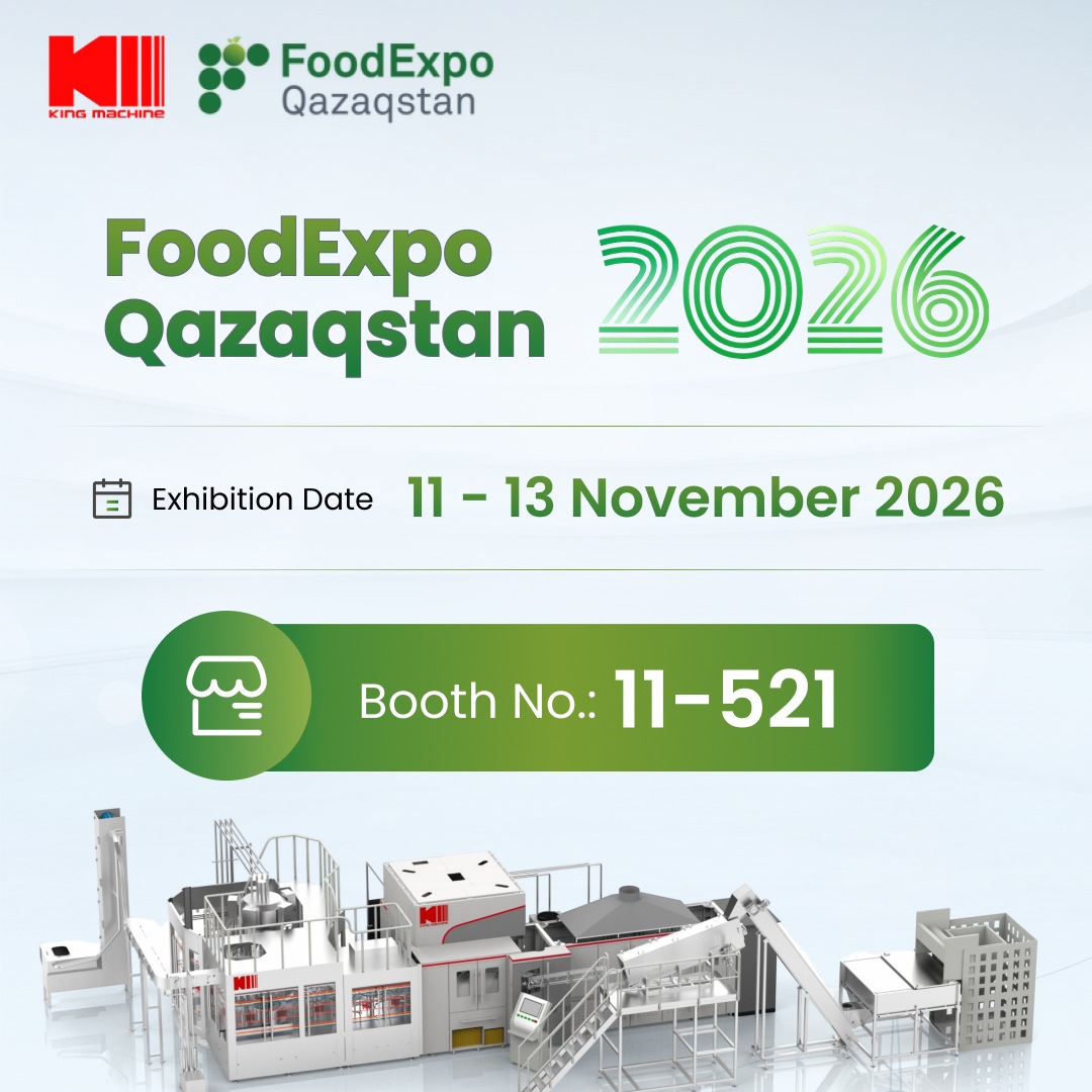 King Machine to Exhibit at FoodExpo Qazaqstan 2026 in Almaty, November 11-13