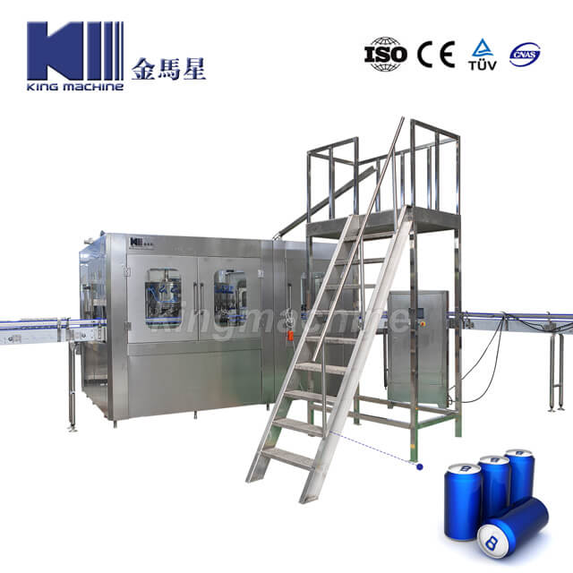 Beer Carbonated Soft Drink Beverage Can Filling And Sealing Machine