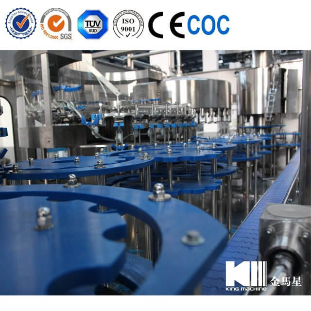 Automatic 4 in 1 Glass Bottle Wine Filling Production Line