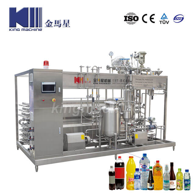 Fruit Juice Tubular Uht High Temperature Beverage Sterilizer Machine 