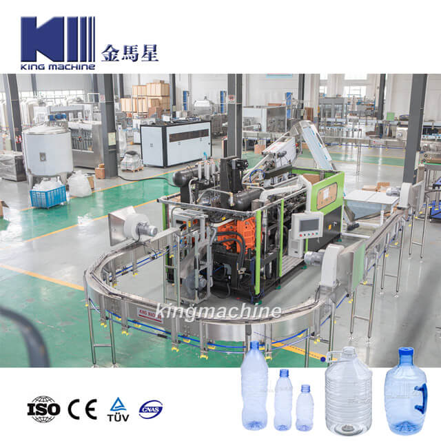 Full electrical servo variable pitch water bottle blowing machine 