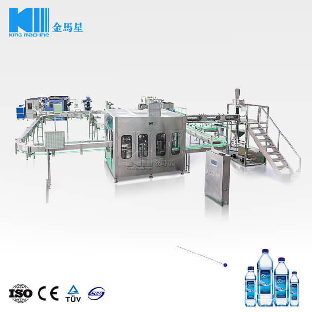 3-in-1 Mineral Water Filling Capping Machine 12000BPH 