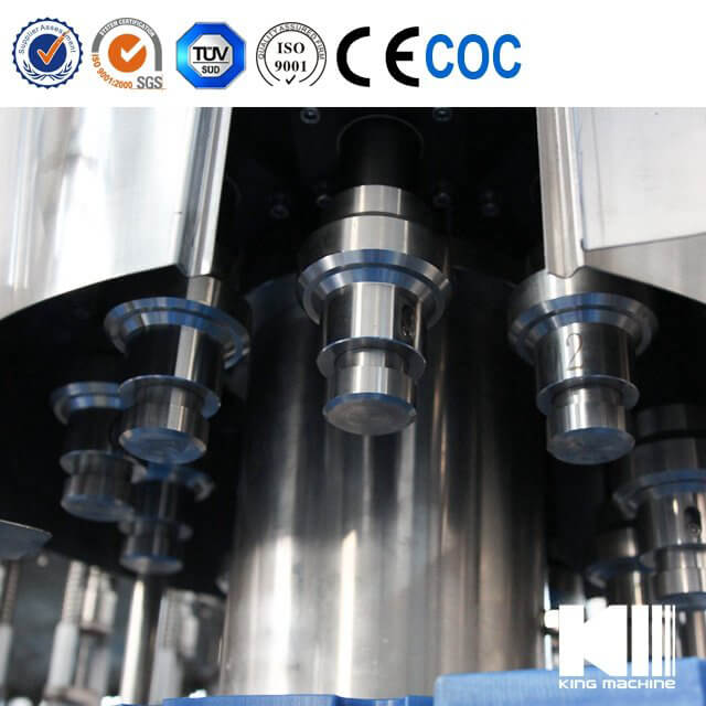 Automatic 4 in 1 Glass Bottle Wine Filling Production Line