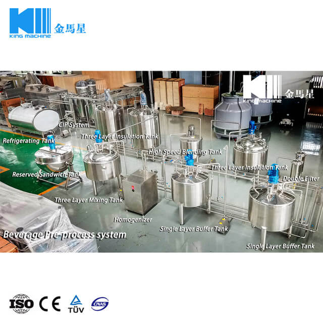 500L Per Hour Orange Mango Fruit Juice Pre-Processing Making Plant Machine