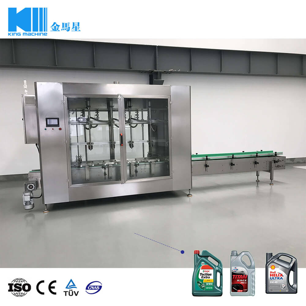 Automatic Lube/ Lubricating/ Lubricant Oil Filling and Packing Machine for HDPE Bottles