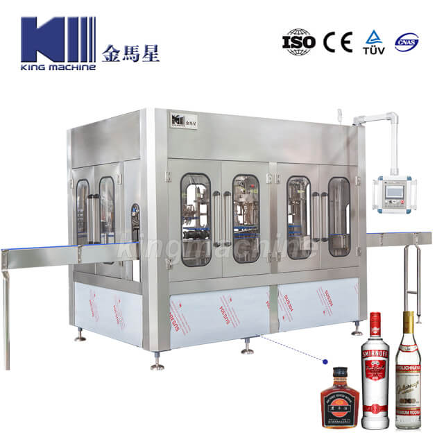 1500BPH Glass Bottle Vacuum Wine Filling Machine